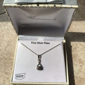 925 Sterling Silver Swarovski Crystal Necklace